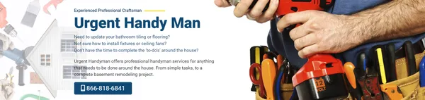 Urgent Handy Man Logo