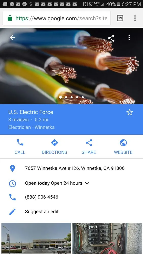 Slide of U.S. Electric Force