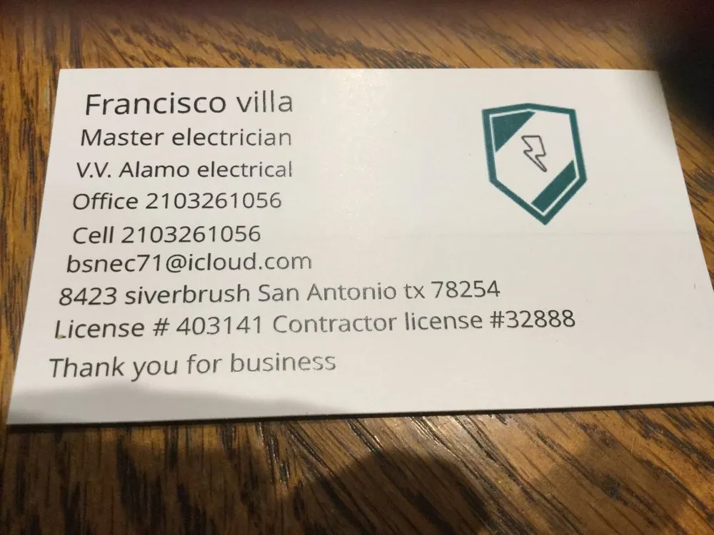 Slide of V V Alamo Electrical