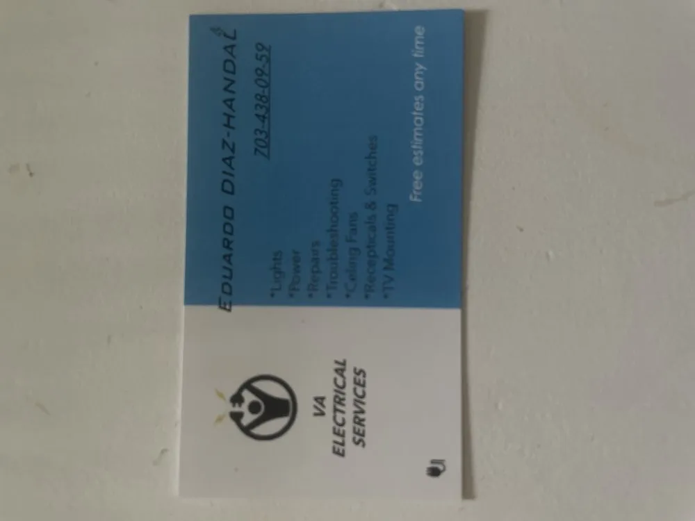 Slide of VA Electrical services