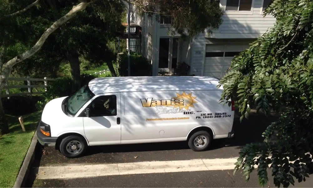 Slide of Van's Electric