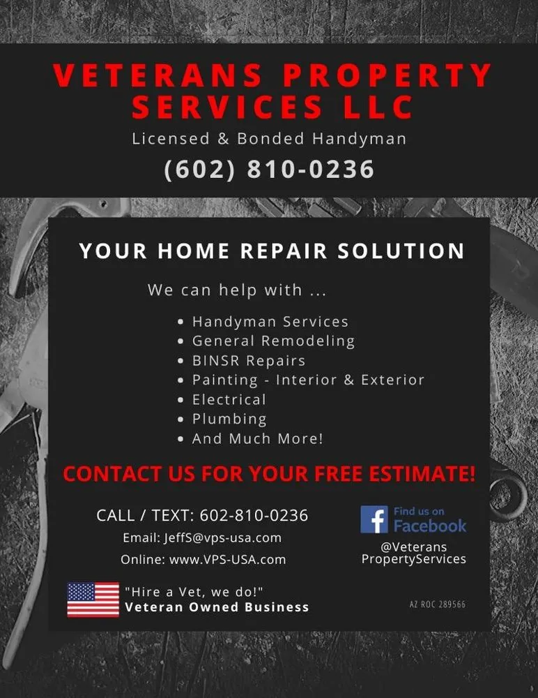 Slide of Veterans Property Services