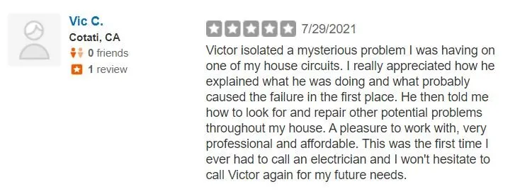 Slide of Victor Tiche Electric