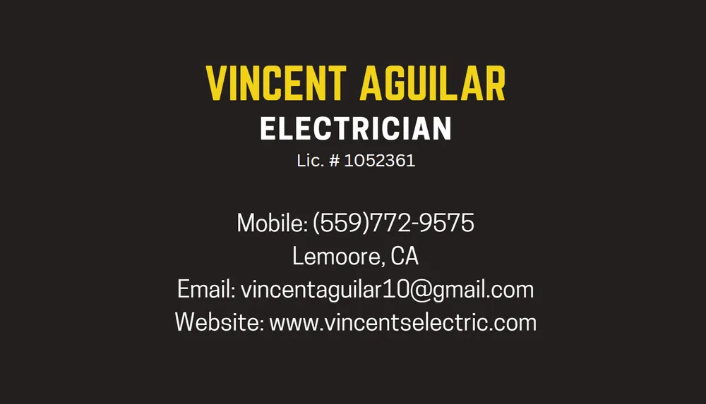 Slide of Vincent's Electrical
