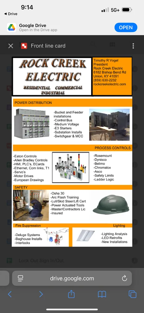 Slide of Vogel Electric