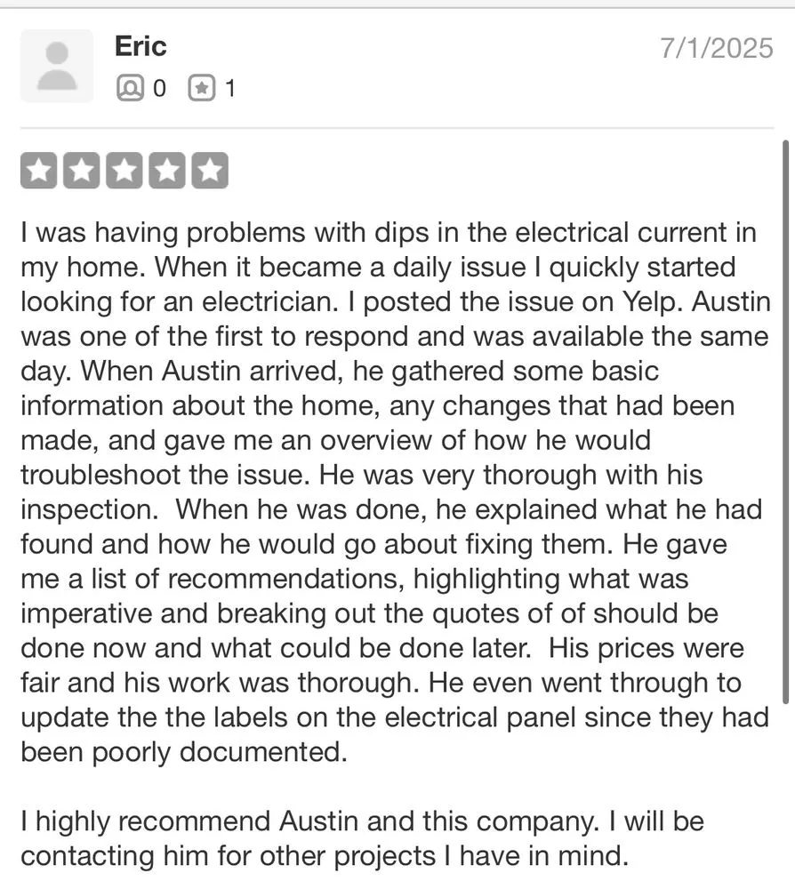 Certified electrical service for homes in emergency electrical service,  by 