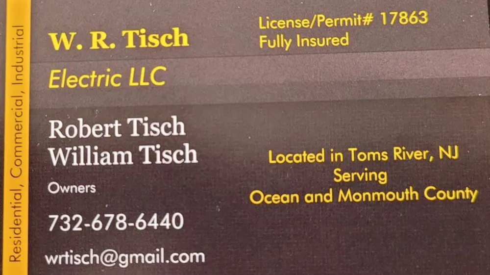 Slide of W R Tisch Electric