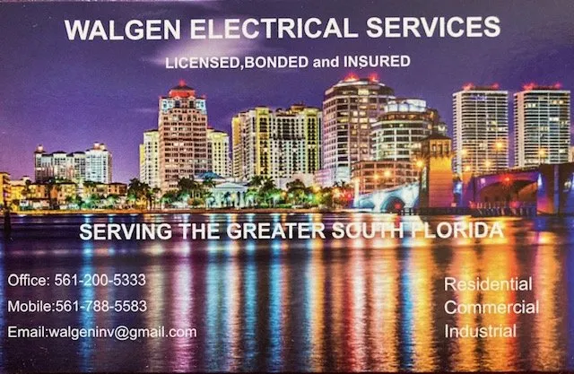 Slide of Walgen Electrical Services