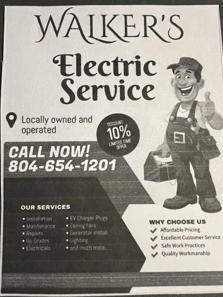 Emergency electrician providing electrical repair in HAYES, VA - Walkers Electrical Service
