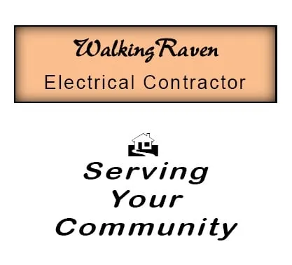 WalkingRaven Electrical Contractor Logo
