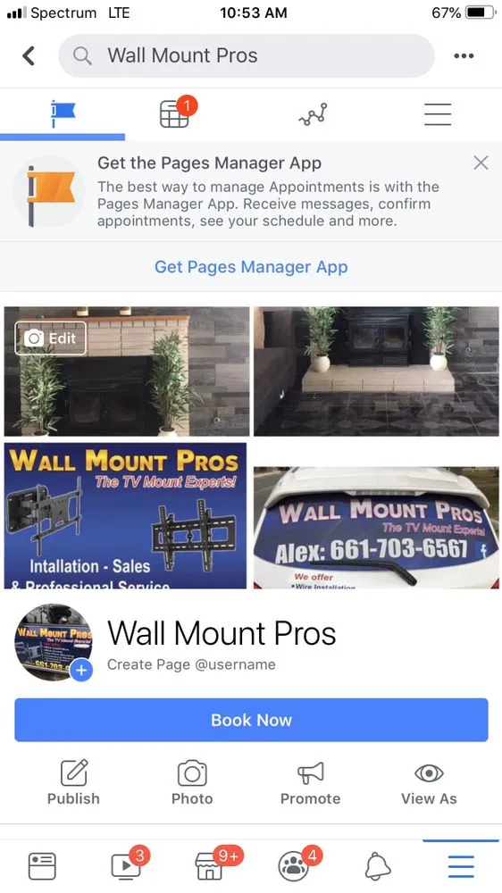 Slide of Wall mount pros