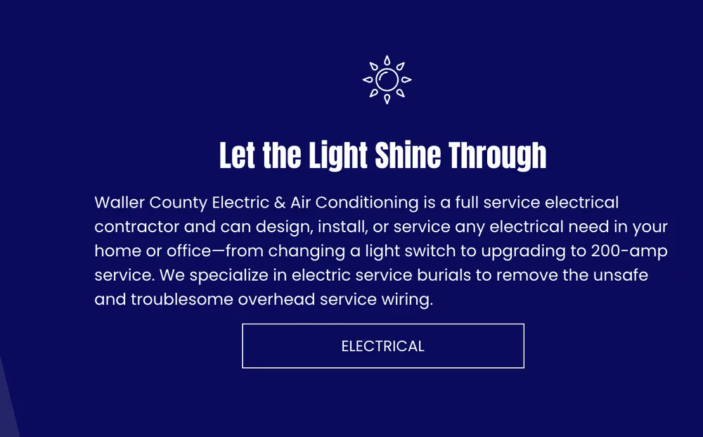 Slide of Waller County Electric & Air Conditioning