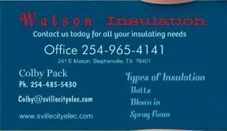 Slide of Watson Insulation