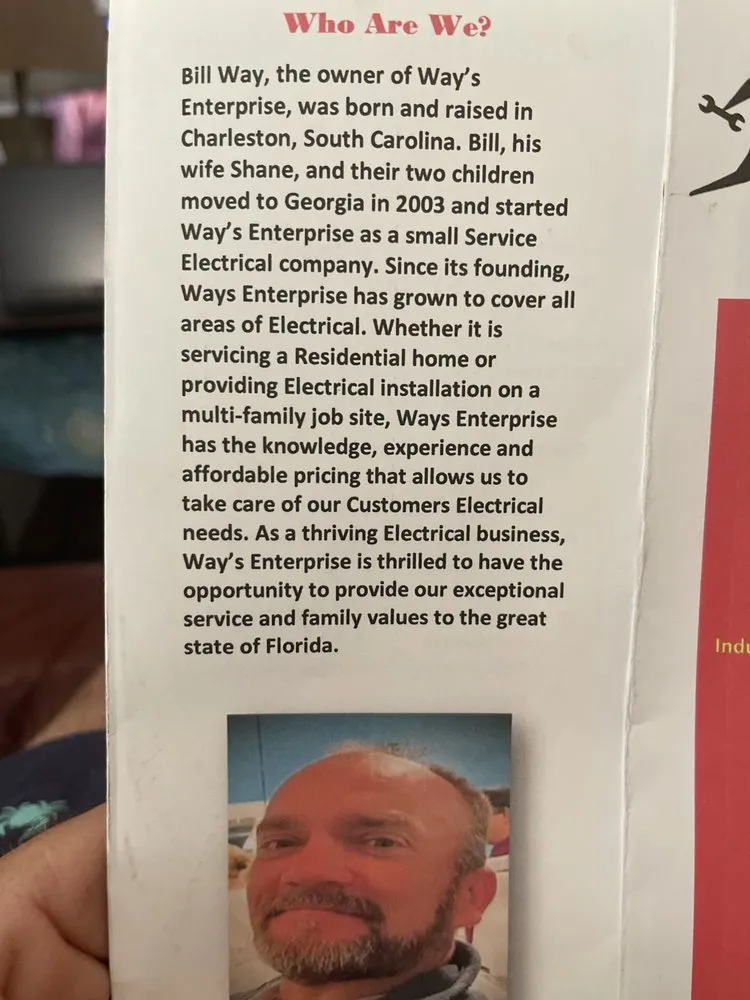 Slide of Ways Enterprise