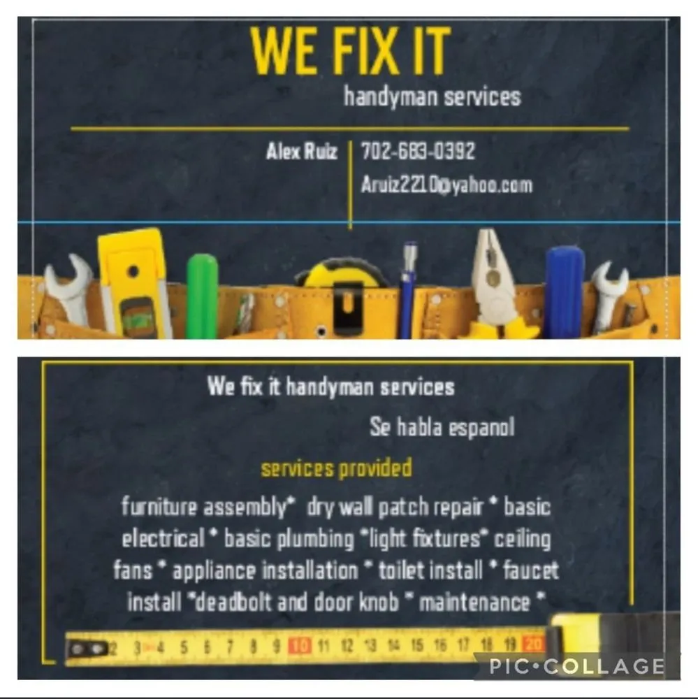 Slide of We Fix It Handyman Services