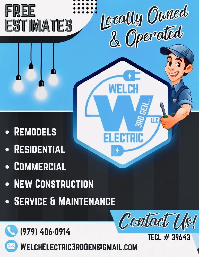 Professional outlet and switch repair in North Zulch, TX by Welch Electric
