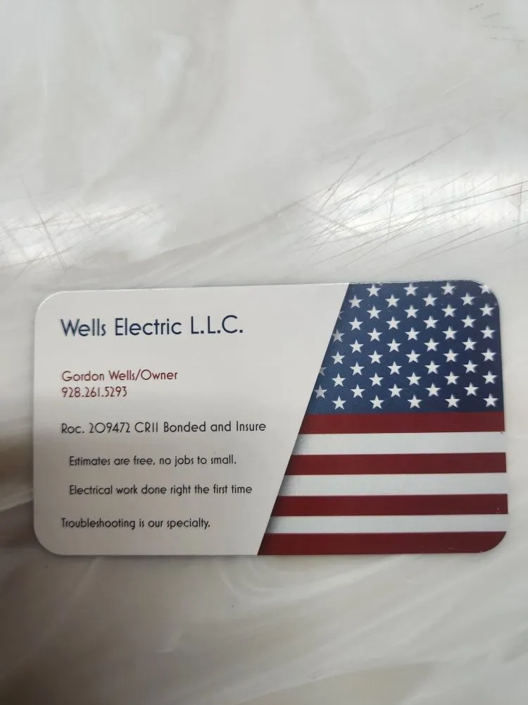 Slide of Wells Electric