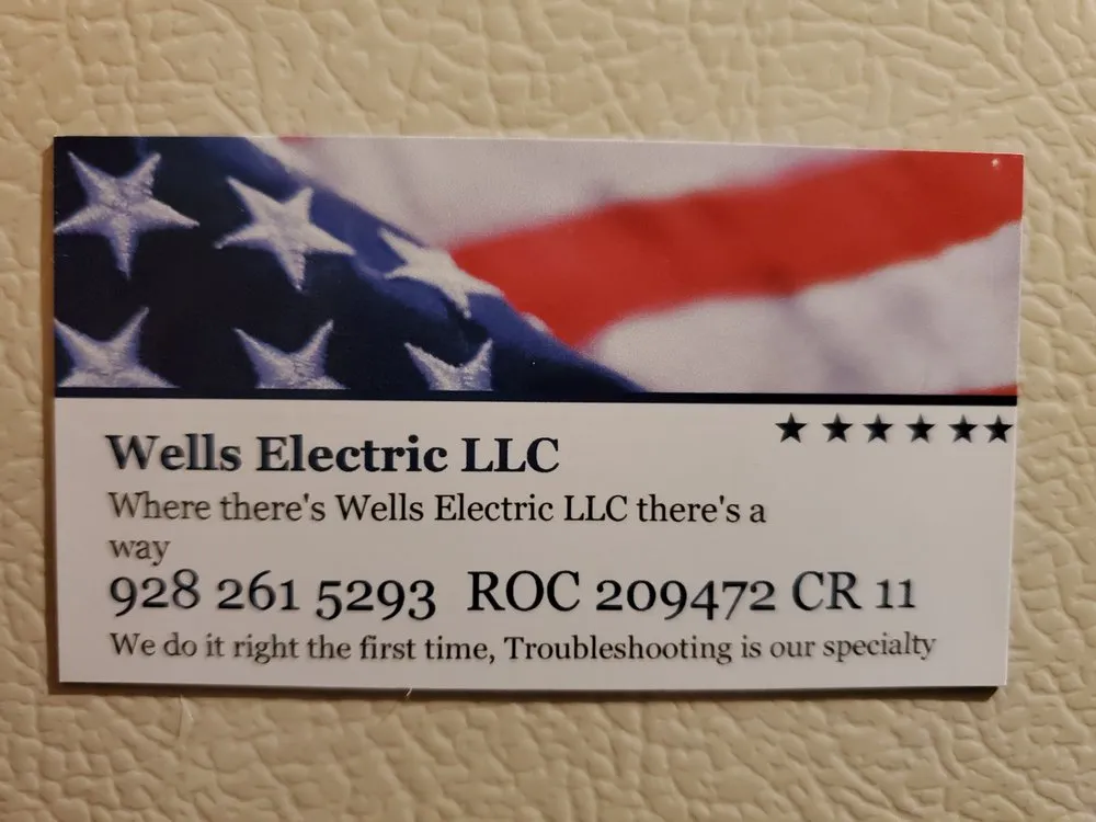 Slide of Wells Electric