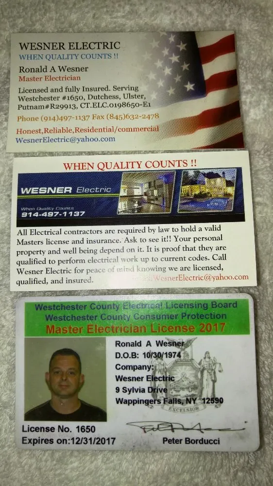 Slide of Wesner Electric