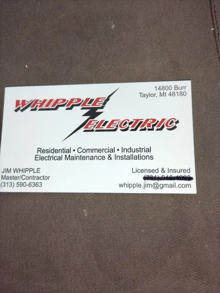 Slide of Whipple Electric