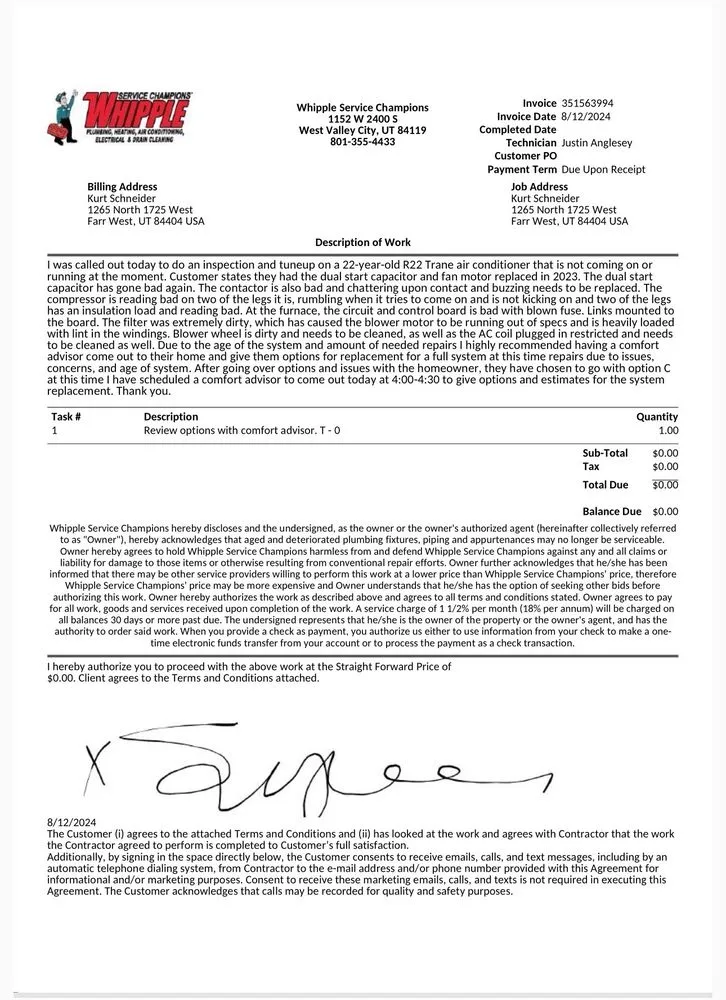 Slide of Whipple Service Champions