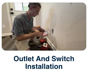 Certified electrician providing outlet and switch repair in Middlesex, NC - Whitley Electrical Services