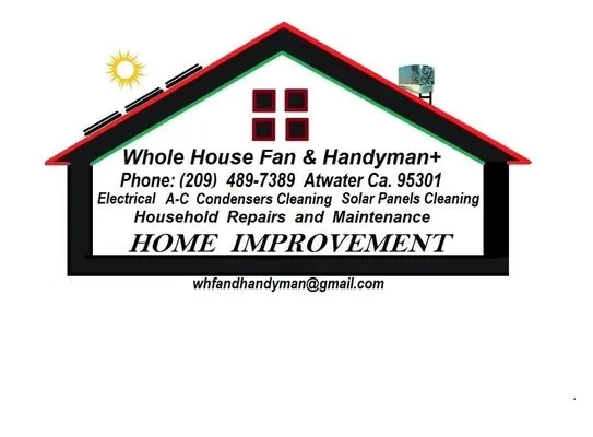 Whole House Fan and Handyman Logo