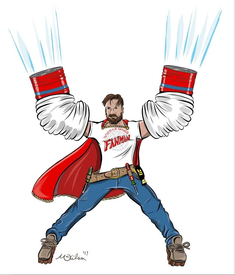 Slide of Wholehouse Fan Man