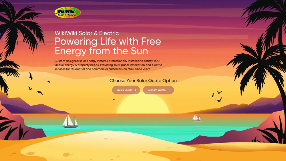 Slide of WikiWiki Solar and Electric