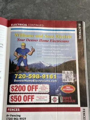 Williams and Sons Electric, LLC Logo