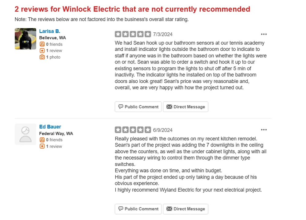 Slide of Winlock Electric