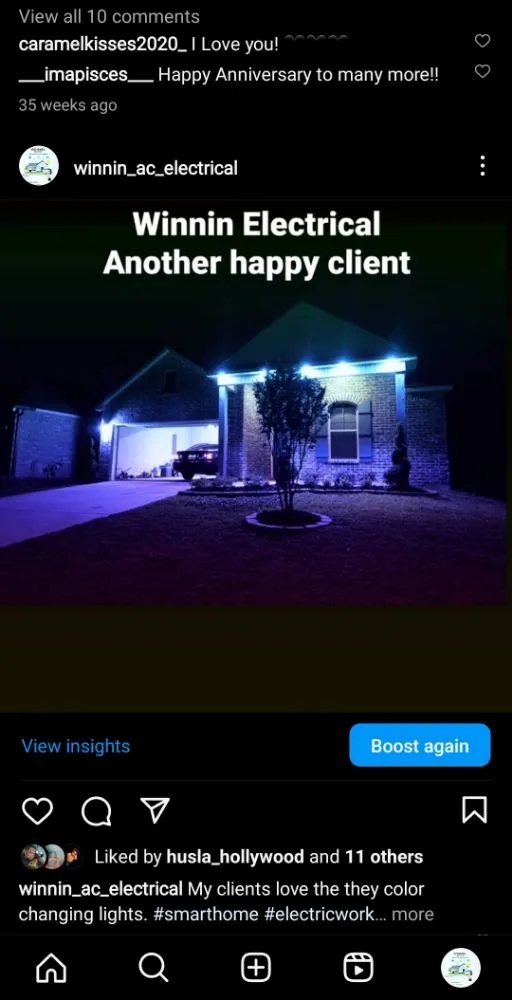 Slide of Winnin Ac/ Electrical