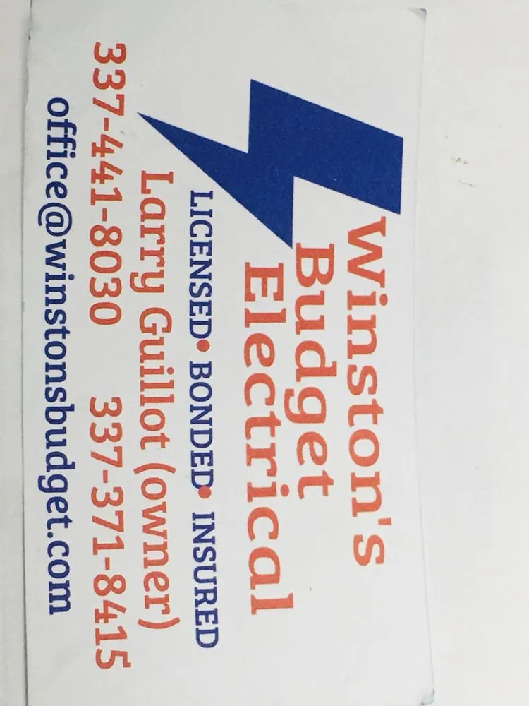 Slide of Winstons Budget Electrical