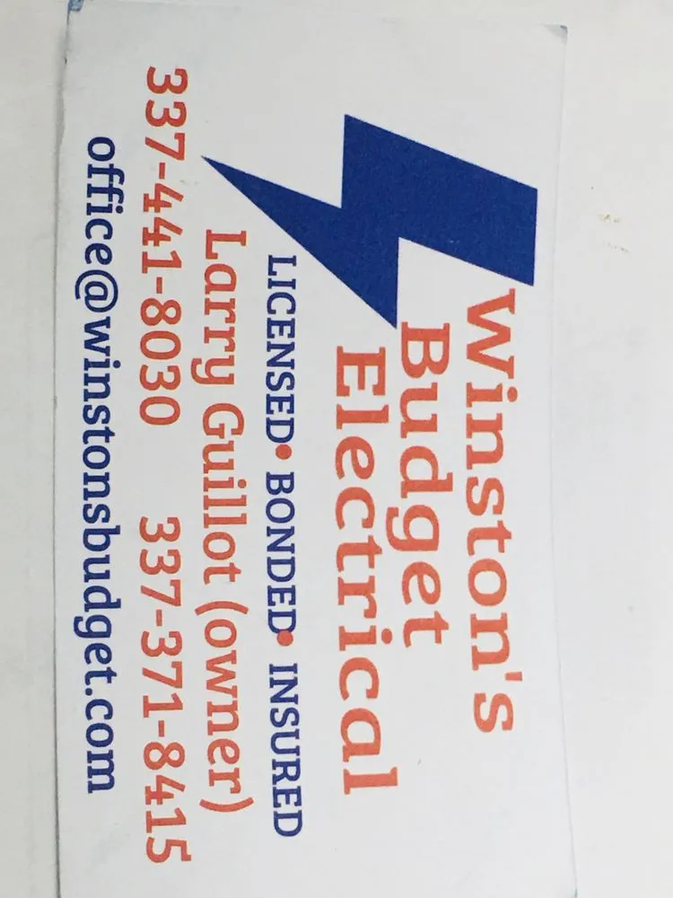 Slide of Winstons Budget Electrical