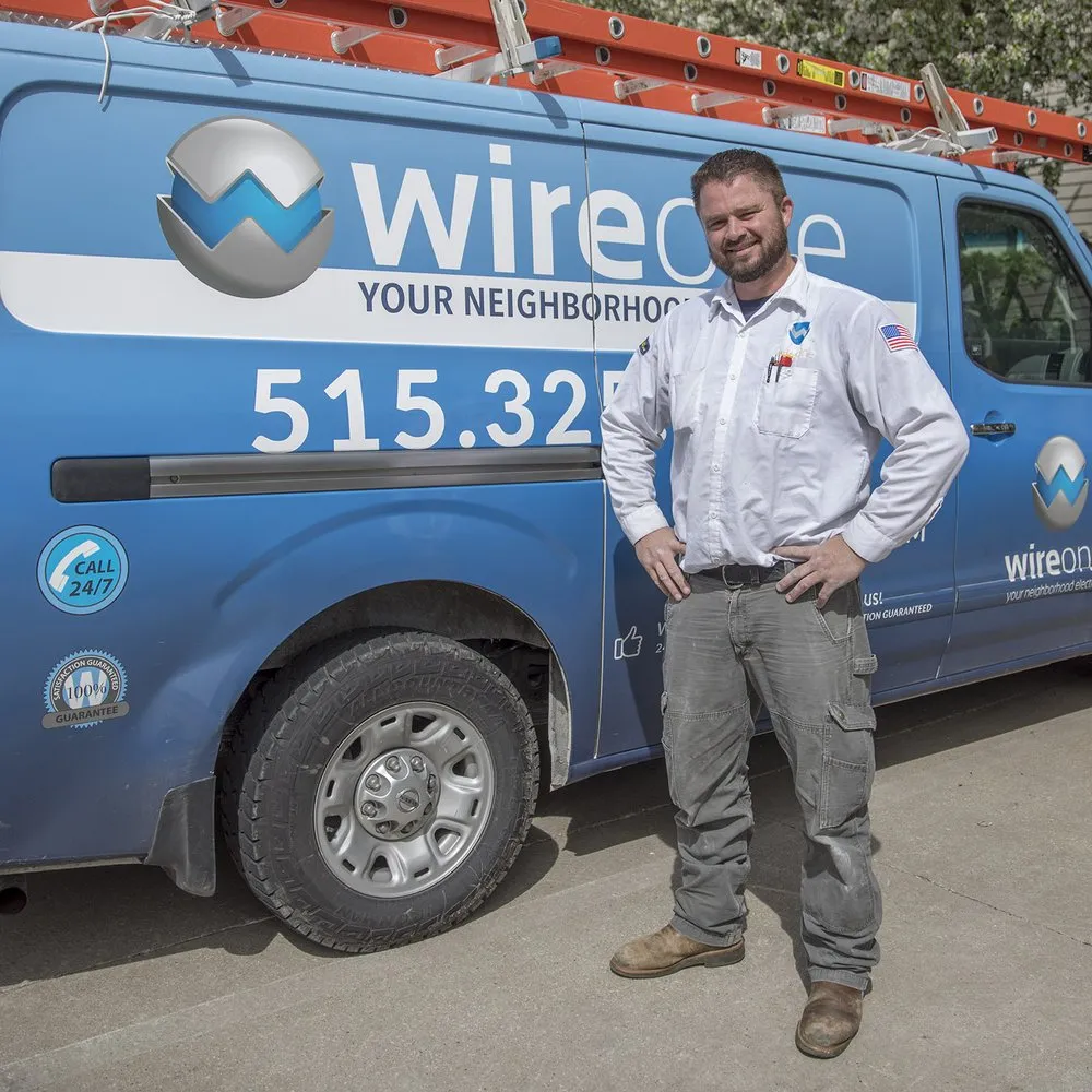 Professional electrician providing outlet and switch repair in La Motte, IA - WIREONE