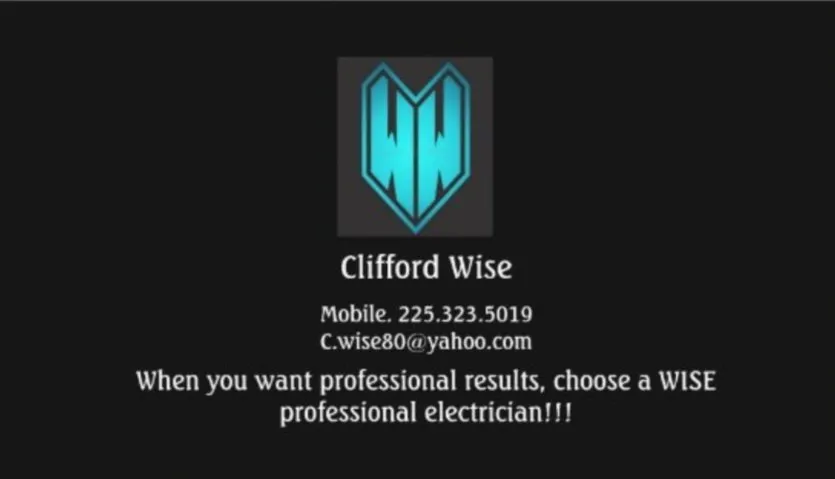 Slide of Wise wiring
