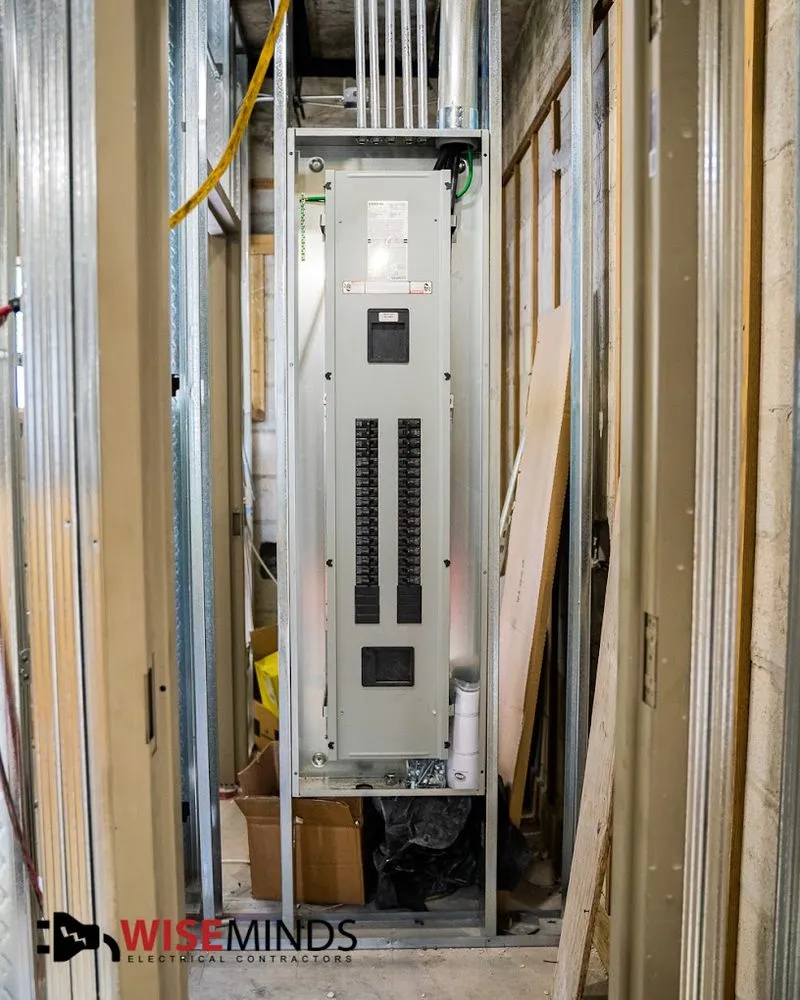 Certified panel upgrade in , by Wiseminds Electrical Contractors