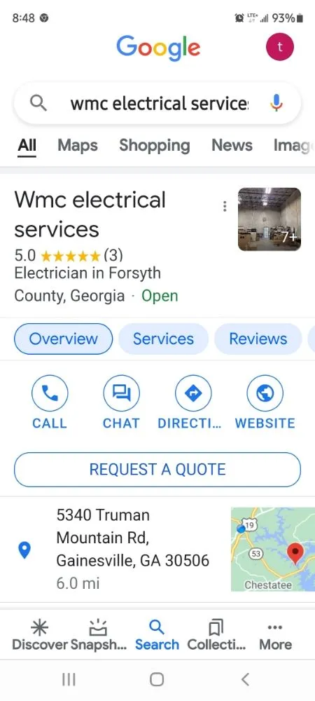 Slide of WMC Electrical Services