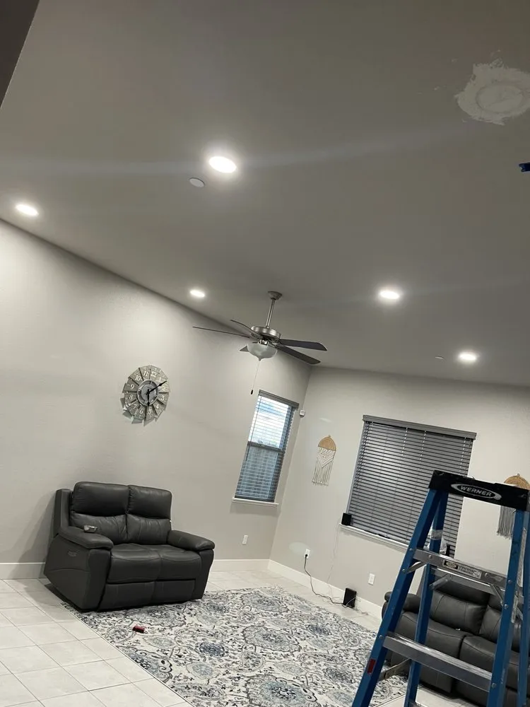 Professional electrician providing lighting installation in , 