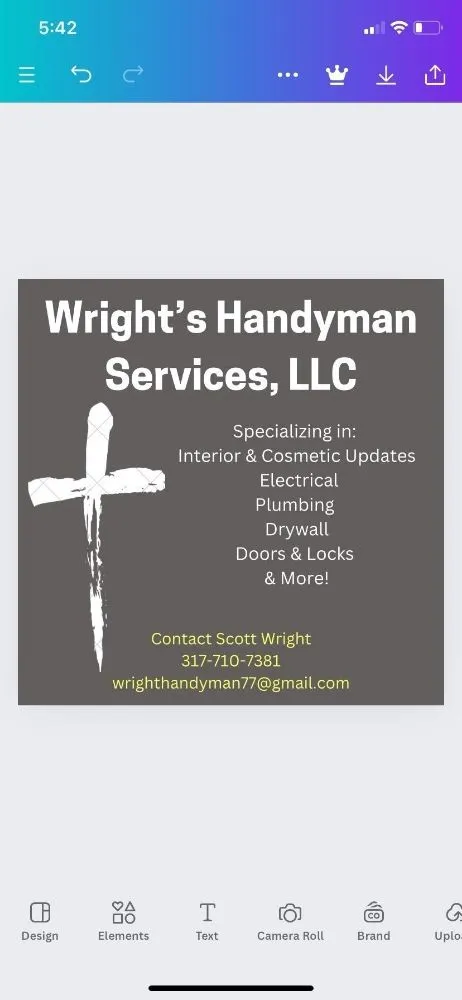 Slide of Wright's Handyman Services