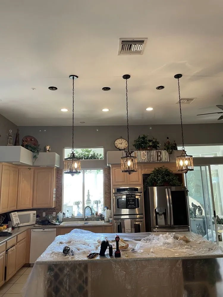 Professional electrician providing emergency electrical service in ,