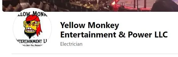 Yellow Monkey Entertainment & Power Logo