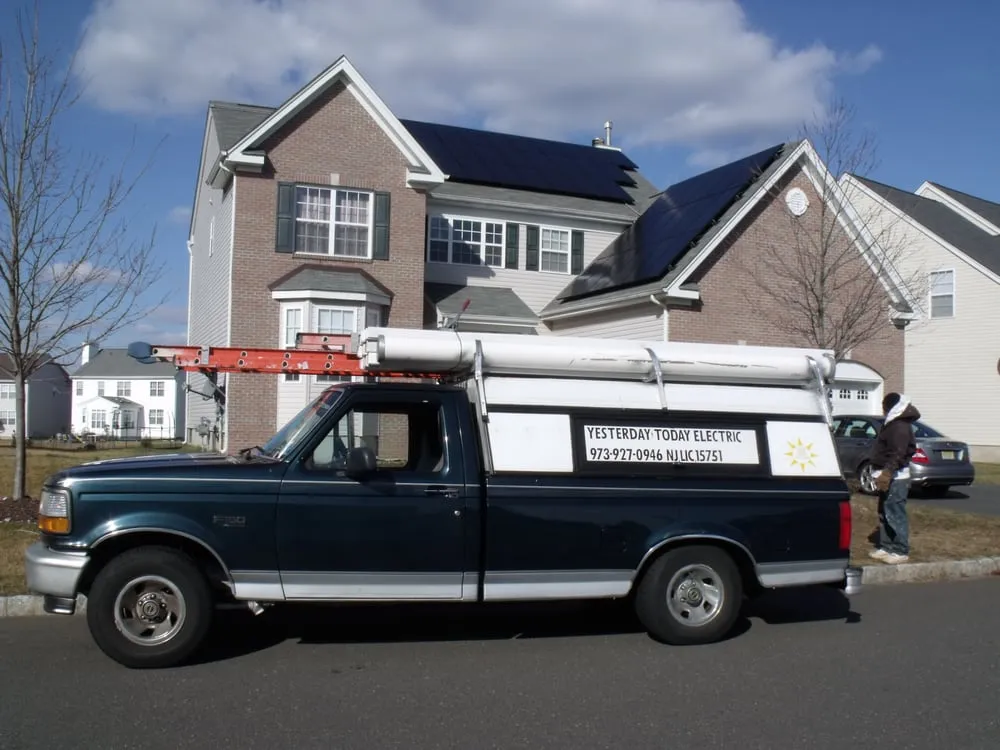 Slide of Yesterday/Today Electric Solar and Carpentry