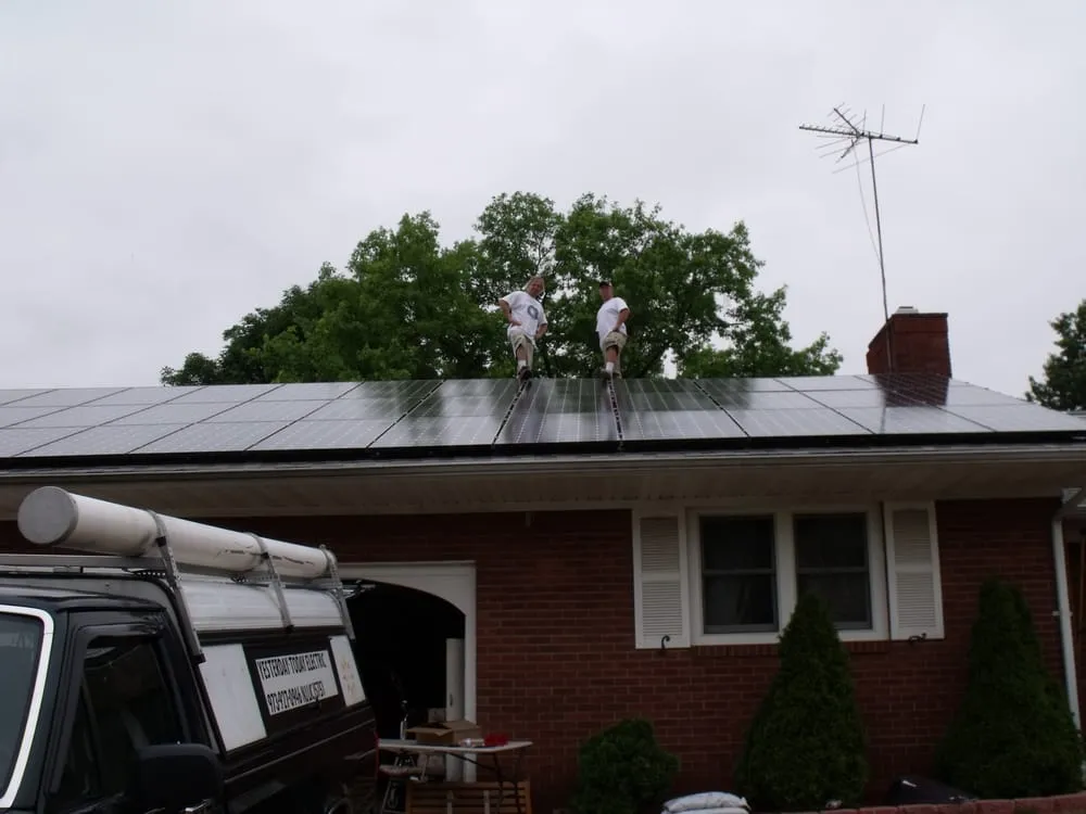 Slide of Yesterday/Today Electric Solar and Carpentry