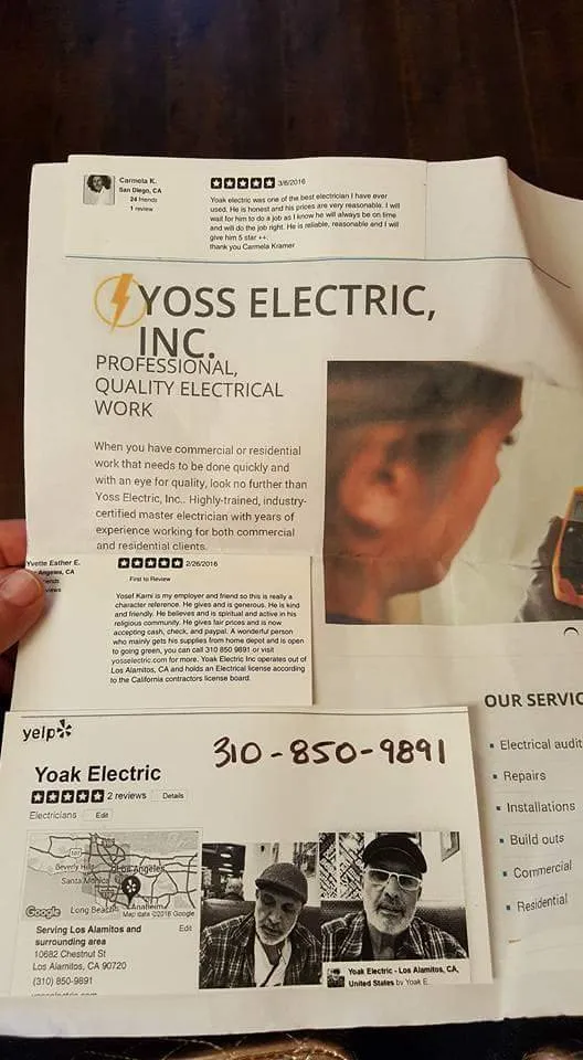 Slide of Yoak Electric