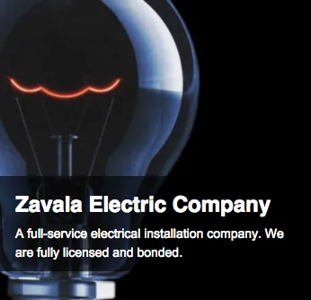 Slide of Zavala Electric Company