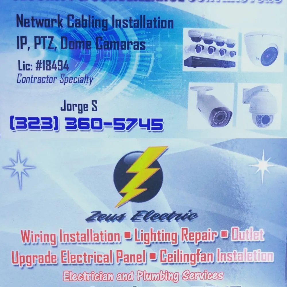 Slide of Zeus Electric and Security