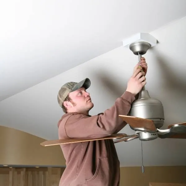 Slide of Zippy Ceiling Fan Install